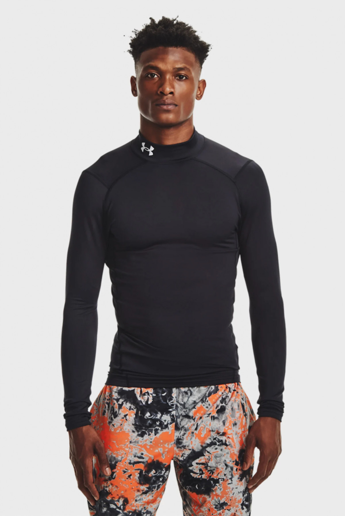 Футболка з довгим рукавом UA CG Armour Comp Mock 1366072-001 Under Armour L Чорний 1366072-001