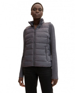 Жилетка ultra lightweight vest 1031311-15417 Tom Tailor XS Темно-сірий 1031311-15417