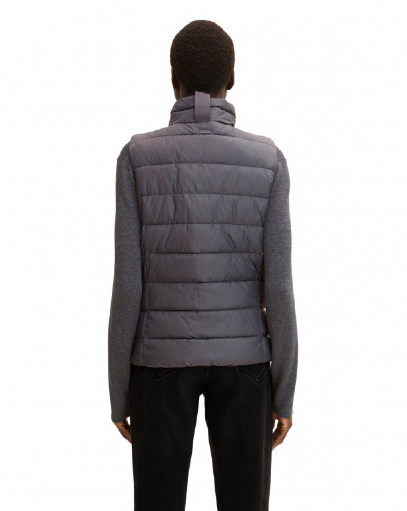 Жилетка ultra lightweight vest 1031311-15417 Tom Tailor XS Темно-сірий 1031311-15417