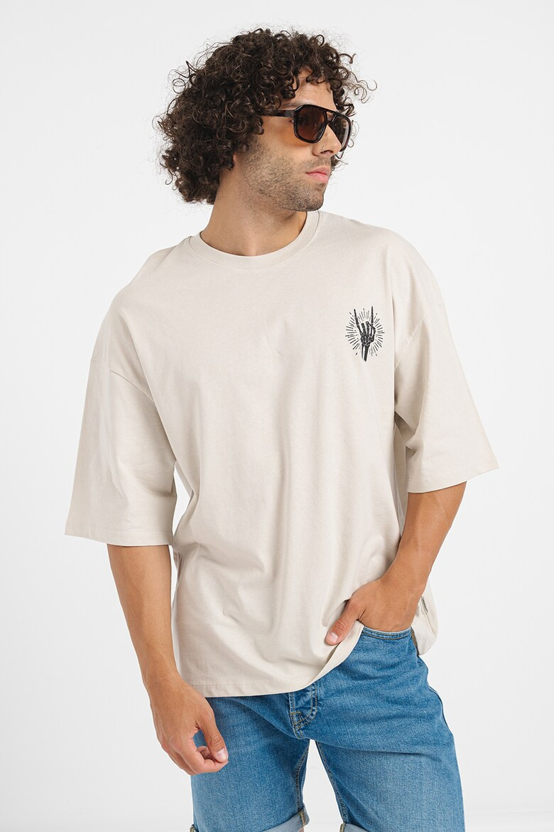 Футболка Jack & Jones JORCHARGE GRAPHIC TEE SS CREW NECK 12269983-Moonbeam