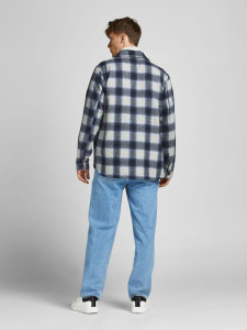 Куртка JOROLLIE CHECK SHIRT JACKET LS LN 12198798-Navy Blazer-Detail:/CHECK Jack&Jones L Темно-синій 12198798-NAVY BLAZER-DETA
