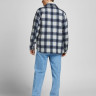 Куртка JOROLLIE CHECK SHIRT JACKET LS LN 12198798-Navy Blazer-Detail:/CHECK Jack&Jones L Темно-синій 12198798-NAVY BLAZER-DETA