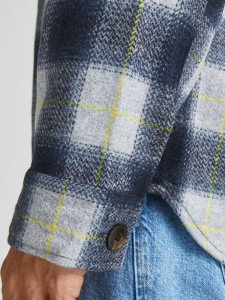 Куртка JOROLLIE CHECK SHIRT JACKET LS LN 12198798-Navy Blazer-Detail:/CHECK Jack&Jones L Темно-синій 12198798-NAVY BLAZER-DETA