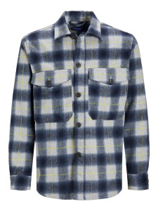 Куртка JOROLLIE CHECK SHIRT JACKET LS LN 12198798-Navy Blazer-Detail:/CHECK Jack&Jones L Темно-синій 12198798-NAVY BLAZER-DETA