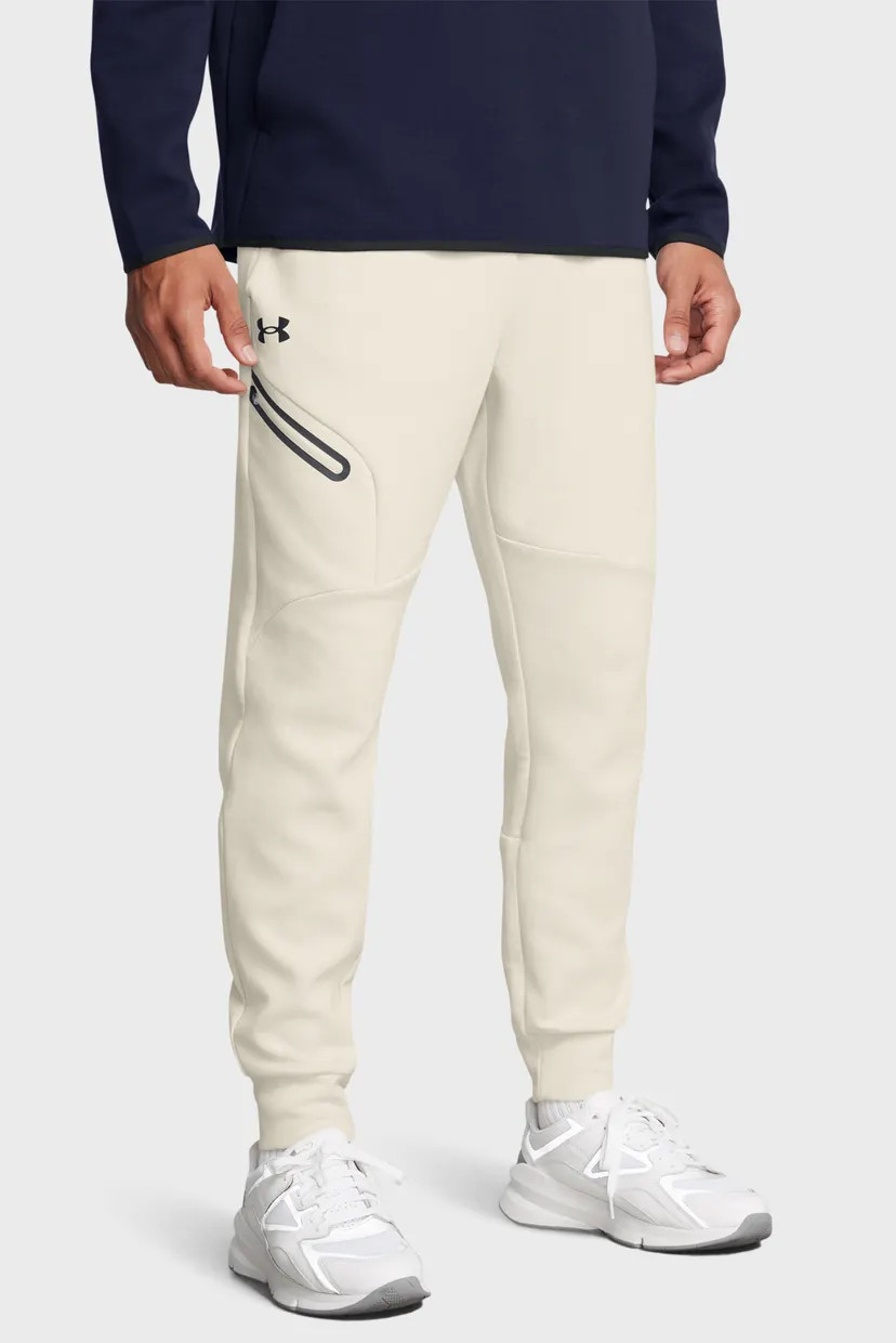 Штани UA Unstoppable Flc Jgr EU 1389353-110 Under Armour M Бежевий 1389353-110