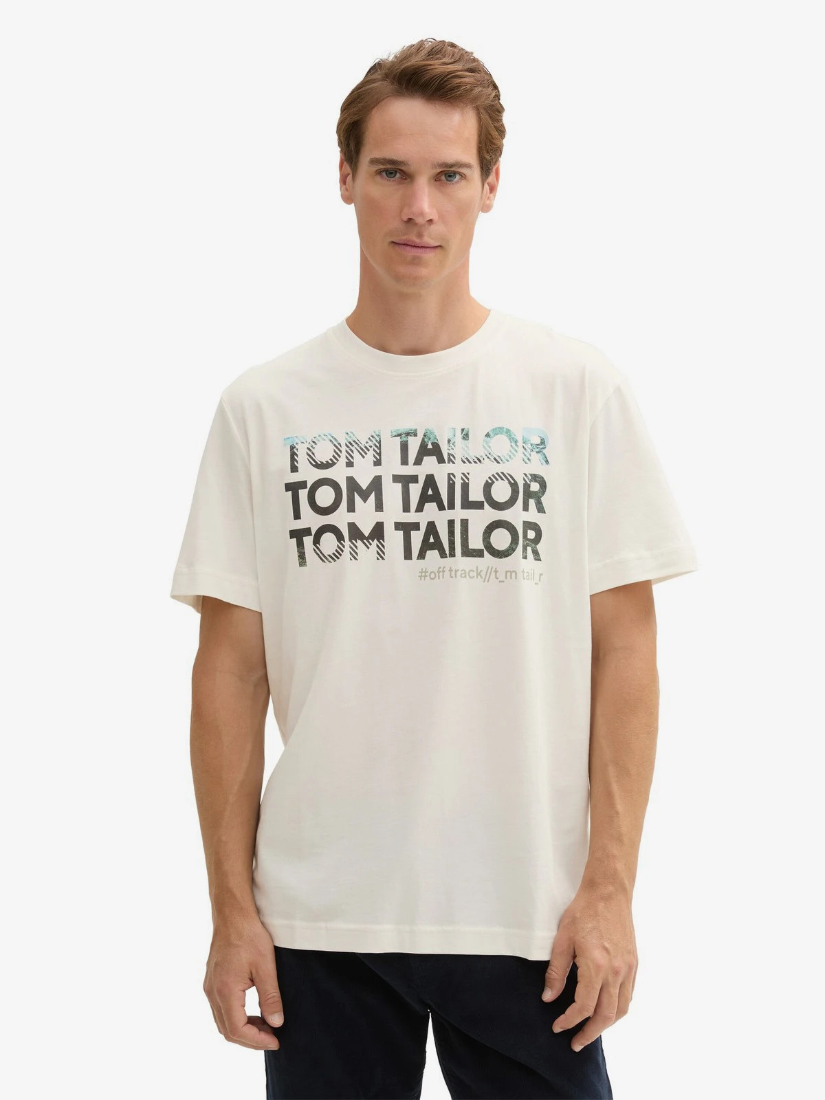 Футболка Men's T-Shirt 1044032-10332 Tom Tailor L Білий 1044032-10332