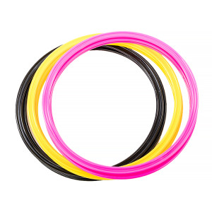 Кільця спортивні 12 шт (4 Жовті+4 Рожеві+4 Чорні) AVK3-739-600-001