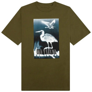 Футболка Heron Preston Censored S/S Tee - Dark Olive HMAA032S23JER0025501