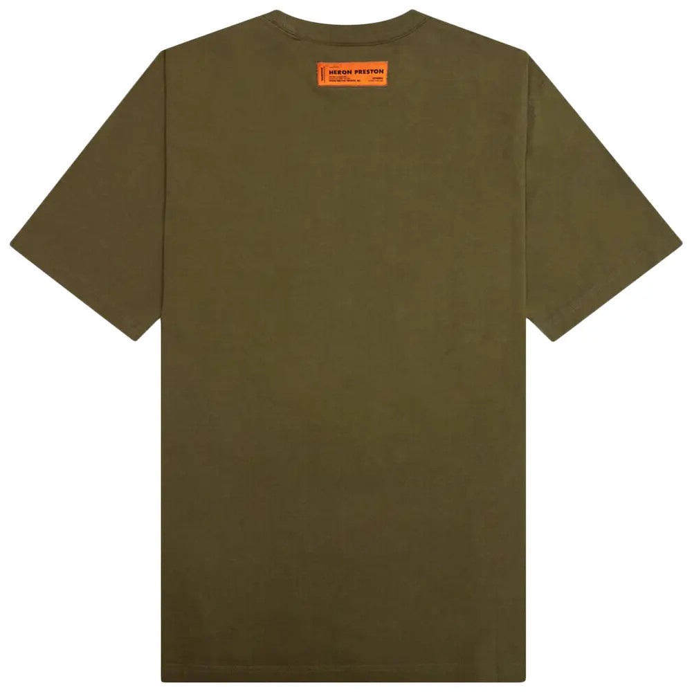 Футболка Heron Preston Censored S/S Tee - Dark Olive HMAA032S23JER0025501