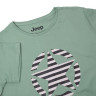Футболка JEEP T-SHIRT OVERSIZE STAR Striped Print Turn O102613-E854