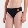 Плавки сліпи для хлопчиків Arena BRIGHT SWIM BRIEFS чорний, помаранчевий 116 см 006724-503