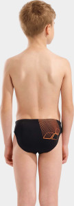Плавки сліпи для хлопчиків Arena BRIGHT SWIM BRIEFS чорний, помаранчевий 116 см 006724-503