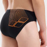 Плавки сліпи для хлопчиків Arena BRIGHT SWIM BRIEFS чорний, помаранчевий 116 см 006724-503