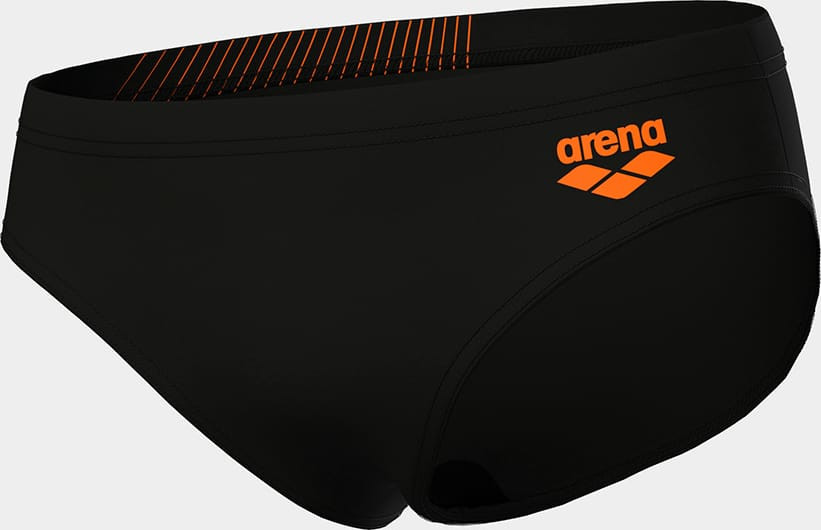 Плавки сліпи для хлопчиків Arena BRIGHT SWIM BRIEFS чорний, помаранчевий 116 см 006724-503