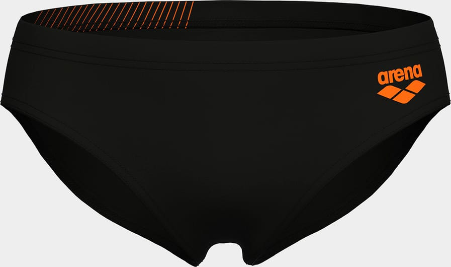 Плавки сліпи для хлопчиків Arena BRIGHT SWIM BRIEFS чорний, помаранчевий 116 см 006724-503