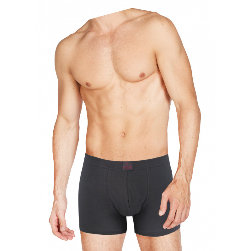 Труси-боксери Kappa Boxer Uomo Elastico Ric. c/etichetta Logo антрацит Чол M K1201 ANTRACITE