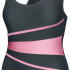 Купальник закритий для жінок Aqua Speed Swimsuit STELLA LADY 62961 темно-сірий, рожевий Жін 36 (299- 299-33