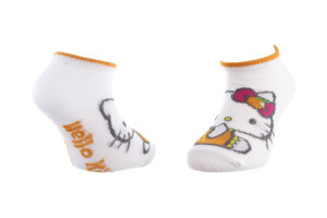 Шкарпетки HELLO KITTY HK THEME ORANGE білий, помаранчевий Діт 27-30, арт.83890528-8 83890528-8