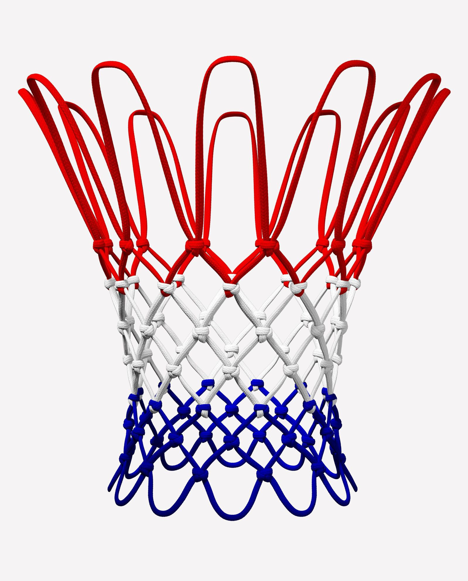Сітка Spalding Basketball Net Heavy Duty Outdoor всепогодна red/white/blue SPA0034RWB