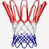 Сітка Spalding Basketball Net Heavy Duty Outdoor всепогодна red/white/blue SPA0034RWB