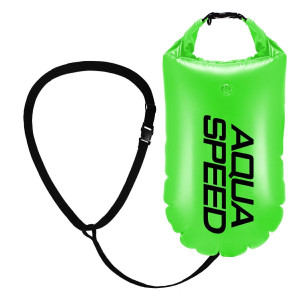 Буй для плавання Aqua Speed Open Water Swim Buoy 61240 салатовий, чорний Уні 17 літрів DT-540g, Цвет DT-540G