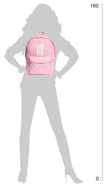 Рюкзак Adidas CLSC BARS 3S 27,5L рожевий Уні 15х31х44 см IS7046