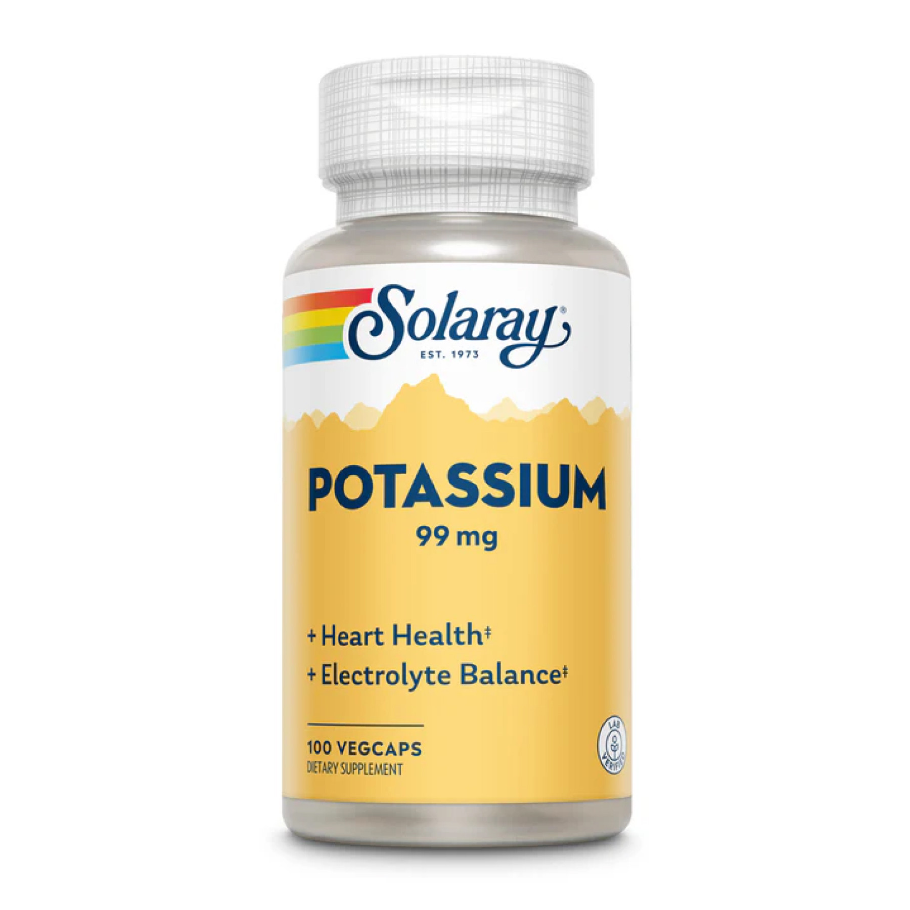 Капсули Solaray Potassium 99mg - 100 vcaps 2023-10-3014