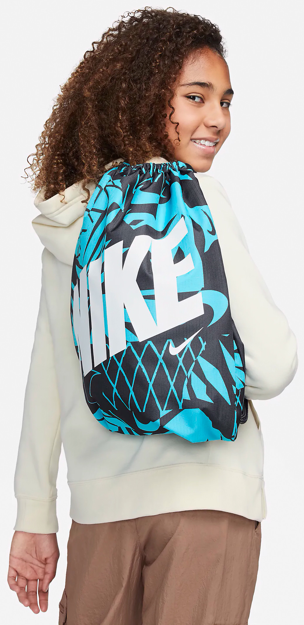 Мішок Nike Y NK DRAWSTRING - CAT AOP 1 чорний, синій, білий Діт 43 х 36 см DV6144-015