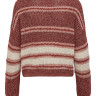 Пуловер ONLINA L/S PULLOVER CC KNT 15229820-Ash Rose-Detail:W. PUMICE STONE / ROATED ONLY L Бордовий 15229820-ASH ROSE-DETAIL: