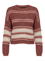 Пуловер ONLINA L/S PULLOVER CC KNT 15229820-Ash Rose-Detail:W. PUMICE STONE / ROATED ONLY L Бордовий 15229820-ASH ROSE-DETAIL: