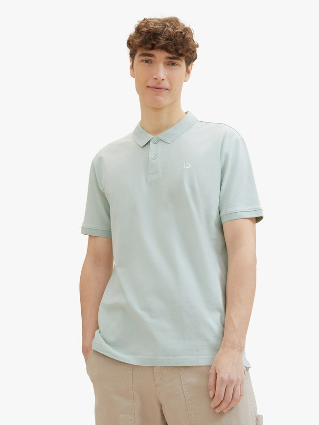 Поло mit Logo Print 1041184-17549 Tom Tailor L Блакитний 1041184-17549