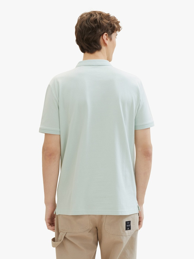 Поло mit Logo Print 1041184-17549 Tom Tailor L Блакитний 1041184-17549
