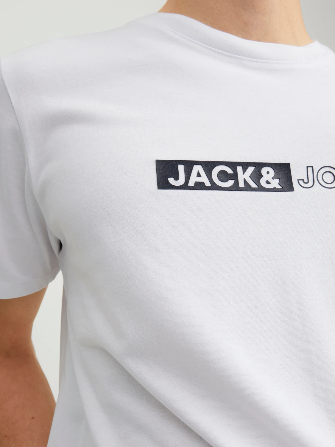 Футболка JJNEO TEE SS CREW NECK 12221946-White Jack&Jones L Білий 12221946-WHITE-PRINT:SMAL