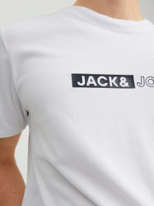 Футболка JJNEO TEE SS CREW NECK 12221946-White Jack&Jones L Білий 12221946-WHITE-PRINT:SMAL