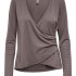 Топ із запахом ONPNORI LS WRAP TOP 15236598-Sparrow Only Play L Темно-коричневий 15236598-Sparrow