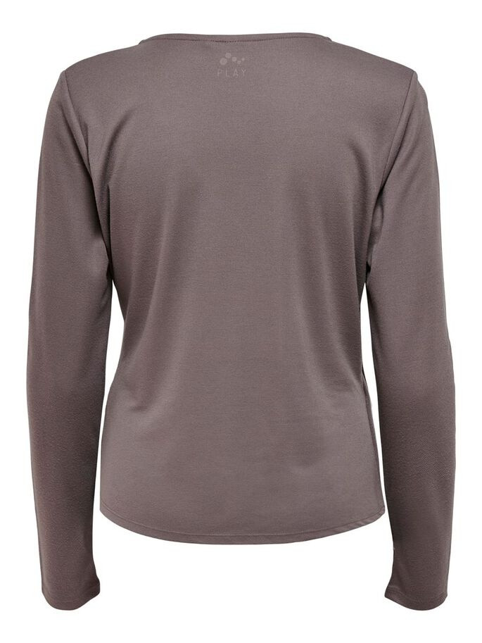 Топ із запахом ONPNORI LS WRAP TOP 15236598-Sparrow Only Play L Темно-коричневий 15236598-Sparrow