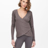 Топ із запахом ONPNORI LS WRAP TOP 15236598-Sparrow Only Play L Темно-коричневий 15236598-SPARROW