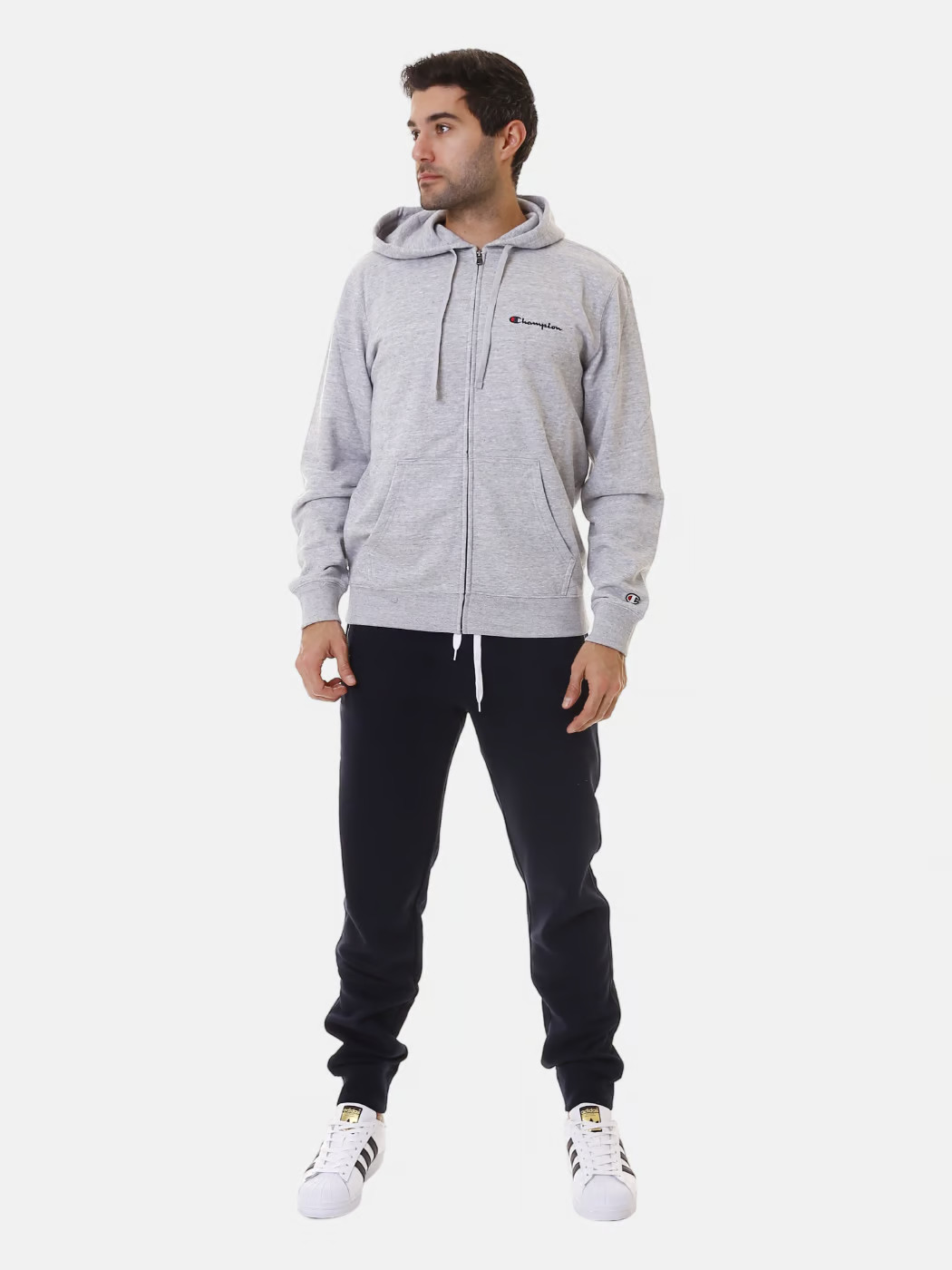Толстовка hooded full zip sweatshirt 219837-EM021 Champion L Сірий 219837-EM021