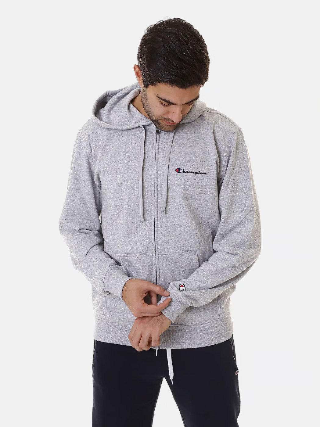 Толстовка hooded full zip sweatshirt 219837-EM021 Champion L Сірий 219837-EM021