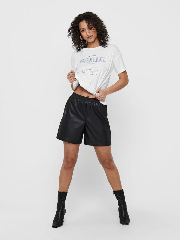 Футболка ONLFIONA LIFE OVERSIZE S/S BOX TOP JRS 15226022 Bright White ONLY XS Білий 15226022BrightWhite