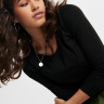 Футболка з довгими рукавами ONLLIVE LOVE LIFE L/S ONECK TOP NOOS JRS 15204712-Black ONLY M Чорний 15204712-BLACK