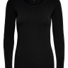 Футболка з довгими рукавами ONLLIVE LOVE LIFE L/S ONECK TOP NOOS JRS 15204712-Black ONLY M Чорний 15204712-BLACK
