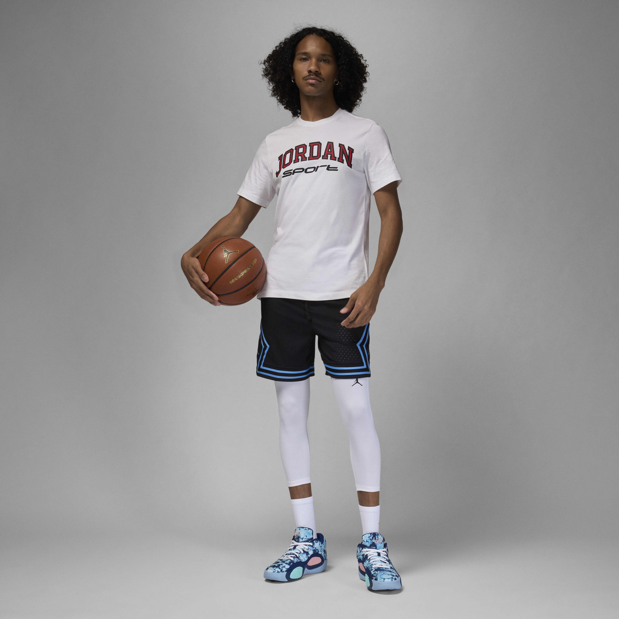 Футболка чоловіча Air Jordan Sport Dri-Fit T-Shirt White FZ1985-100