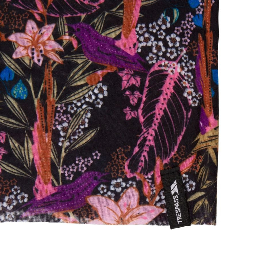 Баф REMINISCE - FEMALE FACE COVERING UAHSSCTR0009-FLORAL PRINT Trespass TU Чорний UAHSSCTR0009-FLORAL PRINT