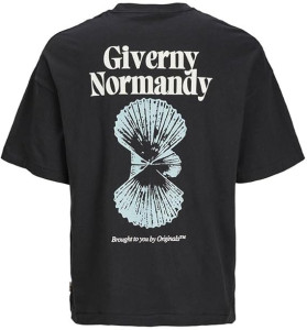 Футболка Jack & Jones JORMILOS TEE SS CREW NECK SN 12256330-Black