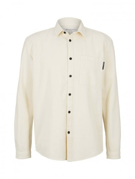 Куртка relaxed garment dye shirt 1029822XX1213808 Tom Tailor L Бежевий 1029822XX1213808