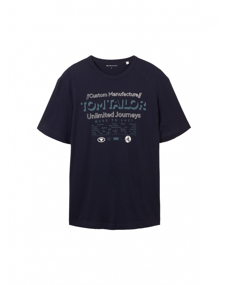 Футболка 1040034ХХ10668 Tom Tailor L Темно-синій 1040034ХХ10668
