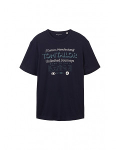 Футболка 1040034ХХ10668 Tom Tailor L Темно-синій 1040034ХХ10668