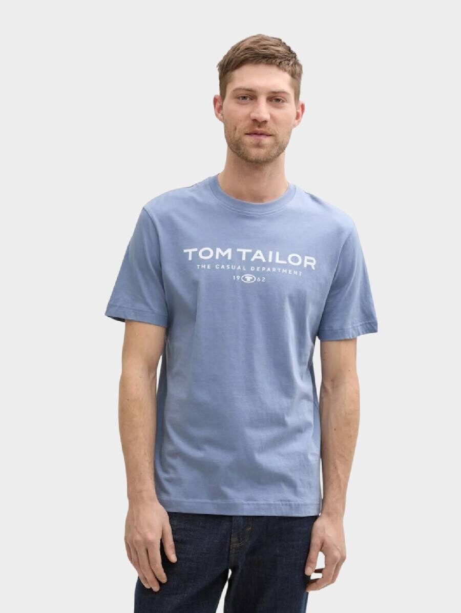 Футболка Printed T-shirt 1045773-37533 Tom Tailor L Синій 1045773-37533