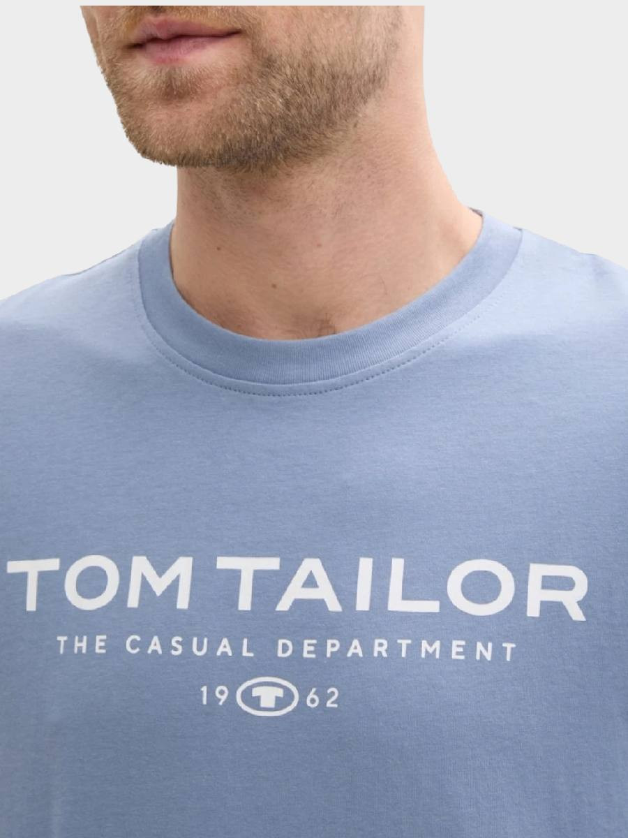 Футболка Printed T-shirt 1045773-37533 Tom Tailor L Синій 1045773-37533